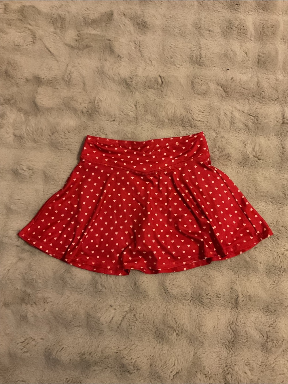 all in motion Red Heart-Print Active Skirt